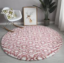 cht soft round rugs silk wool carpet
