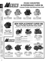 Mikuni Carburetors Hi Performance Manualzz Com