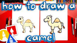 With the help of circles and lines, draw the general shape of the camel. How To Draw A Cartoon Camel Youtube