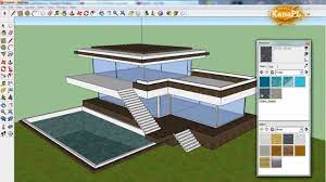 build a modern house in sketchup