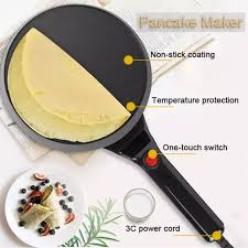 This is ideal for cooks who want to make a large batch without worrying about continually scraping the bottom of the pan. Multifunction Electric Crepe Pizza Or Pancake Maker Egg Frying Pancakes Kitchen Pan Lazada Ph