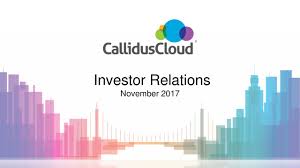 Callidus Software Inc 2017 Q3 Results Earnings Call Slides