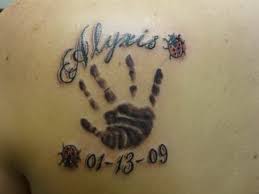 Baby Footprint Name And Date Splendid Tattoos Top Tattoos
