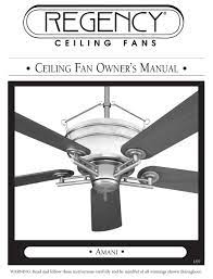 regency ceiling fans amani