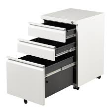 A perfect complement to your computer, where you can lock important papers and works. 3 Drawer Mobile File Cabinet Under Desk 025