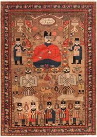 persian pictorial bakshaish rug 71700