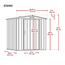 Ezee Galvanized Steel Low Gable Shed