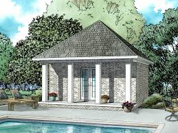 Pool House Plans Pool House Plan With
