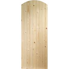 Braced Arched Top External Pine Gate