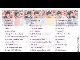 You never walk alone (cd). Bts 2019 Song List