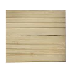 Groove Natural Pine Wood Wall Plank