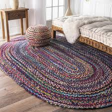 braided bohemian colorful cotton chindi