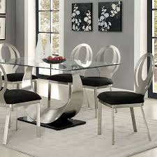 black dining table set