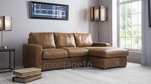 tan leather corner sofa chaise lhf