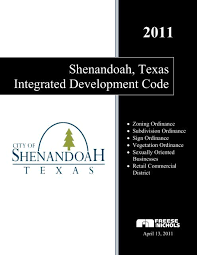 Shenandoah Texas Chapter 102 Zoning Ordinance E Gov Link