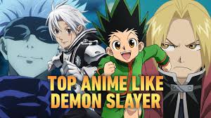 top anime like demon slayer kimetsu no