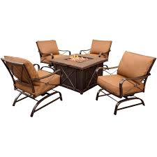 We did not find results for: Cambridge Bradford 5 Piece All Weather Patio Fire Pit Conversation Set With Dark Tan Cushions Bdfrd5pcfp The Home Depot