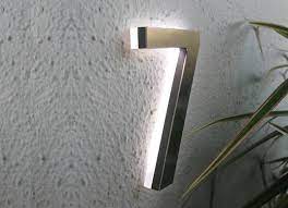 Modern Led House Number 5 Outdoor