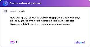 Apply For Jobs In Dubai Singapore