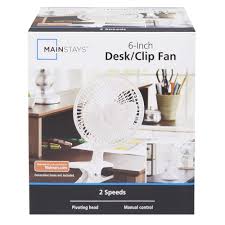 Mainstays 6 Inch Desk Clip Fan 2 In 1 Walmart Com