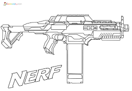 Nerf guns are so fun and safe to play with. Nerf Gun Coloring Pages 40 New Images Free Printable