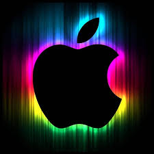 neon apple logo hd phone wallpaper pxfuel