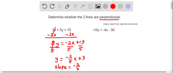 write equations of perpendicular lines