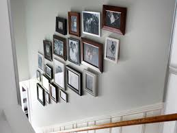 create a gallery wall in a stairwell