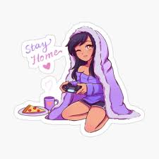 Aphmau with Minecraft game