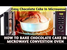 how to bake cake in microwave oven
