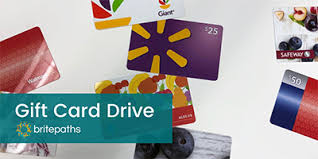 Gift cards grocery & gourmet food handmade health, household & baby care home & business services home & kitchen industrial & scientific just for prime kindle store luggage & travel gear. Service Project Grocery Store Gift Card Drive Britepaths