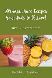 how to make healthy drinks for kids