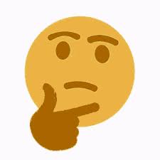 A yellow face with furrowed eyebrows looking upwards with thumb and index finger often used to question or scorn something or someone, as if saying hmm, i don't know about that. Thinking Hmm Gif Thinking Hmm Emoji Discover Share Gifs