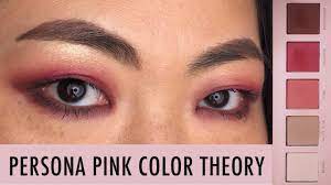 persona pink color theory eye kit look