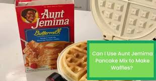 aunt jemima pancake mix to make waffles