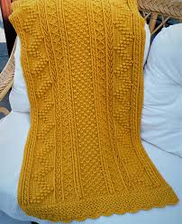 Aran Bed Runner For Lorna Crochet