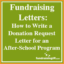 how to write a donation request letter