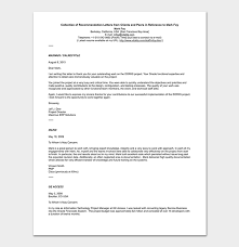 Professional Reference Letter Format And Sample Letters