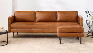 11 best modern leather sectionals to