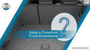 subaru crosstrek trunk dimensions all
