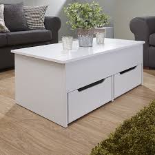 Harper Lift Up Coffee Table White 2