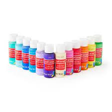 12 Color Bright Acrylic Paint Value