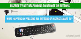 Confirm that the tv still has power and is operational. Hisense Smart Tv Not Responding To Remote Or Buttons A Savvy Web