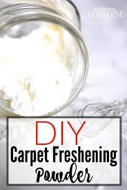 diy carpet freshening powder making