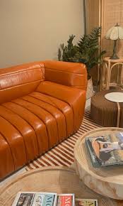 Faux Leather Modern Italian Lounge Sofa