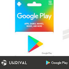 google play gift card 50 usd unrival
