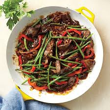 I have about five pounds left over from a standing rib roast i cooked a couple days ago. Garlicky Beef And Bean Stir Fry Recipe Myrecipes