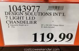 Design Solutions International 7 Light Led Chandelier