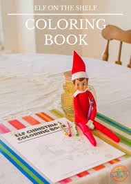 elf on the shelf coloring book idea