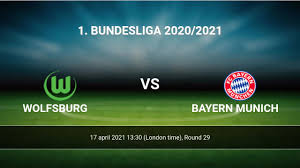 Darstellung der heimbilanz von fc bayern münchen gegen vfl wolfsburg. Wolfsburg Vs Bayern Munich H2h 17 Apr 2021 Head To Head Stats Prediction